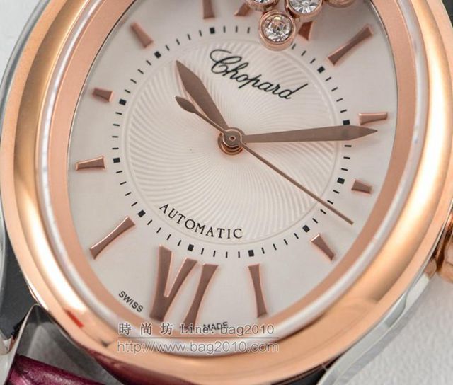 Chopard手錶 蕭邦快樂鑽系列橢圓型機械6T28新款 蕭邦時尚男士腕表 蕭邦全自動機械男表  hds1689